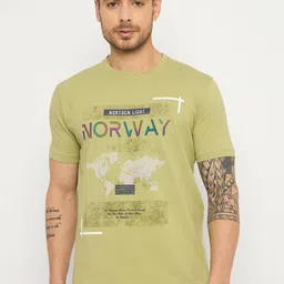 Duke Men Graphic Printed Round Neck Cotton T-shirt-image-55