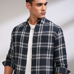 HIGHLANDER Men Opaque Checked Casual Shirt-picture-16