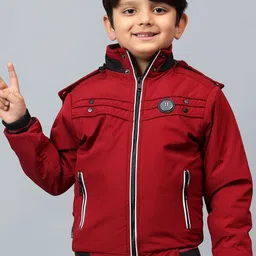 SKY HEIGHTS Boys Polyester Open Front Jacket-image-44
