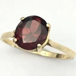 GenZcomplex Red Brass Garnet Finger Ring-image-95