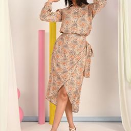 KIZI Women Printed Shirt with Skirt-image-133