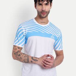 GRITPRO Striped Printed Round Neck Regular Fit T-shirt-image-38