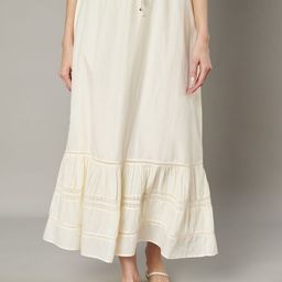 Amagyaa Women Pure Cotton Maxi Skirt-image-11