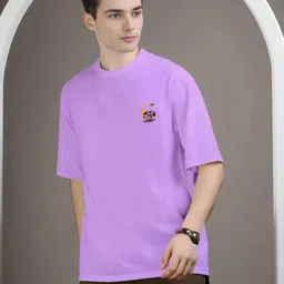 R.Code by The Roadster Life Co. Men Printed Applique T-shirt-image-84
