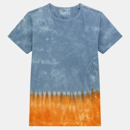 GUESS kids Boys Dyed Round Neck Cotton T-shirt-image-40