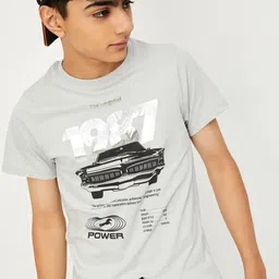 max Boys Graphic Printed Round Neck Pure Cotton T-shirt-image-37