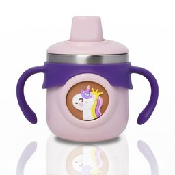 JOYFILLS Kids Purple Stainless Steel Printed Water Bottle-image-42