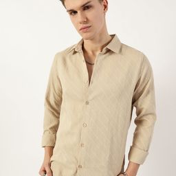 Thomas Scott Men Premium Slim Fit Opaque Faded Casual Shirt-picture-11