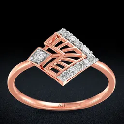 Joyalukkas Sleek Geometric Pattern 18Kt Diamond Ring-2.08 gm-image-23