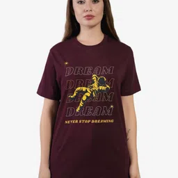 AgAtelier Women Typography Printed T-shirt-picture-47