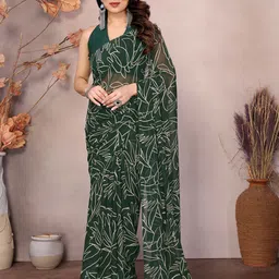 Munir Floral Poly Georgette Ready to Wear Saree-picture-31