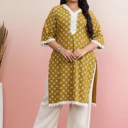 anayna Women Ethnic Motifs Printed Mirror Work Kurta-picture-25