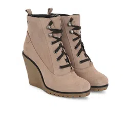 Delize Women Wedge-Heeled Winter Boots-image-27