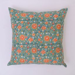 Block N Style Green & White Floral Square Cushion Covers-image-86