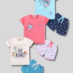 Universal Stars Boys Pack Of 3 Cartoon Printed Pure Cotton T-shirt With Shorts-6
