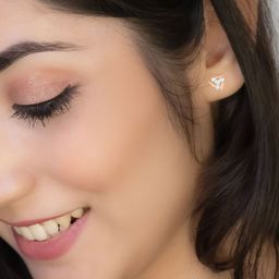 WHP JEWELLERS Gleaming Rose 18 KT Rose Gold Earring For Women.-image-91