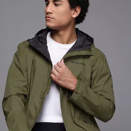 Columbia Waterproof Hooded Rain Jacket-image-88