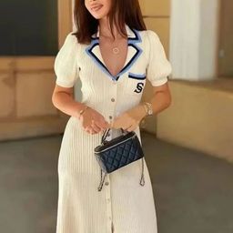 Alamode By Akanksha Beige Mave Soft Knit Dress-image-45