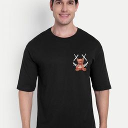 BENNY BROOKS Unisex Graphic Printed Round Neck Oversized Cotton T-shirt-image-66