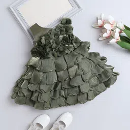 The Magic Wand Girls Applique Fit & Flare Dress-image-91