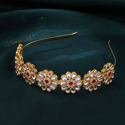 Anouk Embellished Kundan Studded Hairband-image-19