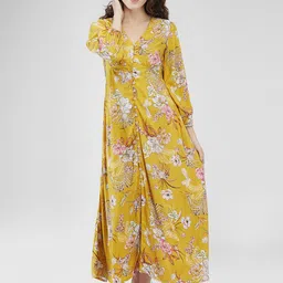 Iti Floral Print Puff Sleeve Maxi Midi Dress-image-38