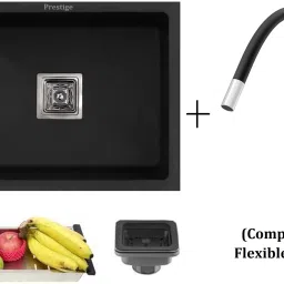 (24x18x10 Inch ) HANDMADE Kitchen Sink With 360 Degree Swivel Spout Brass Fusion Flexible black Swan neck Vessel Sink-5