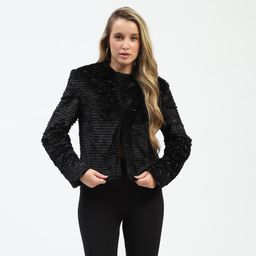madame Women Solid Double Breasted Casual Blazer-picture-11