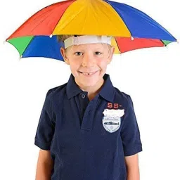 Hat Umbrella for kids Girls Hands Free Hat Umbrella _UM8 Umbrella-image-49