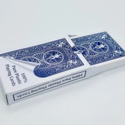 FULL PLASTIC BICYCLE DESIGN MARKED DECK (BLUE) / SPY MARKED MAGIC CARD PACKET-image-77