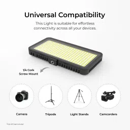 DIGITEK LED-D300 Ultra Slim LED Video Light Colour Temperature & Brightness Control 3200 lx Camera LED Light image 2