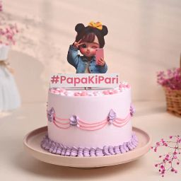 Papa Ki Pari Designer Cake-image-26