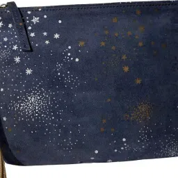 Women Blue, Gold Wristlet-image-2