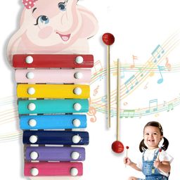 WEMBLEY Kids Wooden Xylophone With 8 Note-19