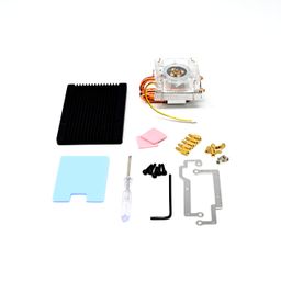 52Pi Low-Profile ICE Tower CPU Cooling Fan Super heat dissipation RGB LED Light for Raspberry Pi 5 image 1