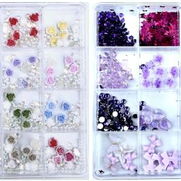 Combo Pack of Purple Nail Art Grid and Mix Flowers Grid-image-71