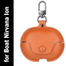 Colorcase Leather Press and Release Headphone Case For Boat Nirvana Ion-image-96