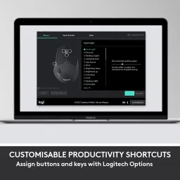 Logitech MK850 Multi-Device Wireless Keyboard and Mouse Set, 2.4GHz Wireless & Bluetooth Bluetooth, Smart Connector, Wireless Handheld Multi-device Keyboard Compatible with Desktop, Laptop, Mac Curved Keyframe , 12 Programmable Keys, 3-Year Battery Life, PC/Mac image 5
