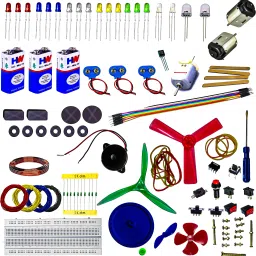 Beginner'a Kit (125 Items) for School Kids comes with a manual Educational Electronic Hobby Kit-image-21