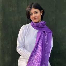 BUTA BUTI Floral printed Cotton Scarf-44