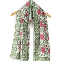 HANDICRAFT PALACE Women Flower Printed Cotton Scarf-47