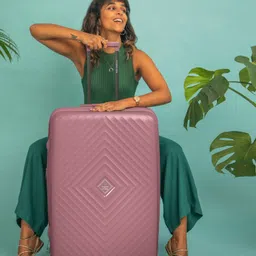 Nasher Miles Antwerp Hard-Sided Large Textured Trolley Suitcase-44