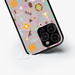 macmerise Geometric Printed iPhone 15 Pro Max Back Case Mobile Accessories-13
