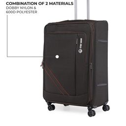Stony Brook by Nasher Miles Thunder Soft-Sided 360-Degree Rotation Large Trolley Bag image 2
