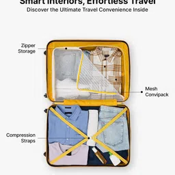 uppercase Set Of 3 Hard-Sided Medium, Large & Small Trolley Suitcase image 5