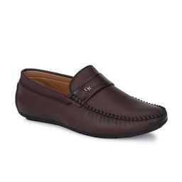 CARLO ROMANO Men Brown Solid Formal Loafers-image-79