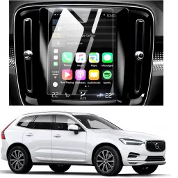 CEASE PROTECTOR Tempered Glass Guard for (company fitted) Navigation Infotainment System of Volvo XC60 T4 Inscription GPS System Clear Glossy :1-20