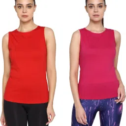 Pack of 2 Women Solid Round Neck Pure Cotton Multicolor T-Shirt-image-29
