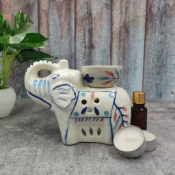 Elephantburner_Sandalwood Cinnamon_Fragrances With One Tealight Candles (White) Diffuser Set-image-21