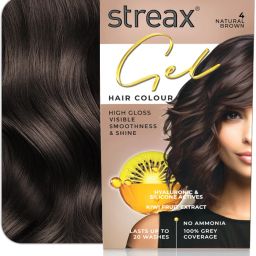 Gel Hair Colour for women,150 ml |No ammonia |100% grey coverage , Natural Brown-image-4